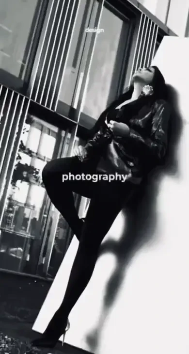 Modell präsentiert aktuelle Fashion Kollektion